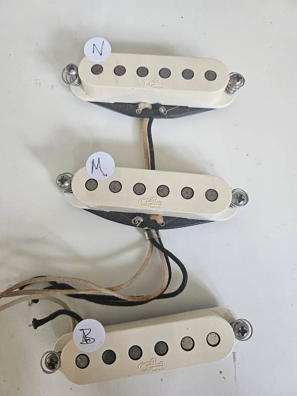USA G&L Legacy CLF-100 Alnico V Pickup Set - Calibrated (6.67k / 6.52k / 7.06k) image 1