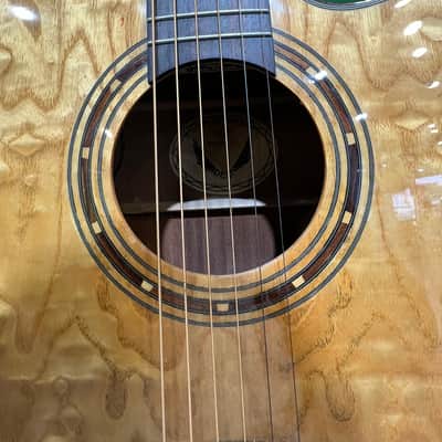 Dean EQA-GN Exotica Quilt Ash Cutaway with Electronics 2010s - Gloss Natural image 3