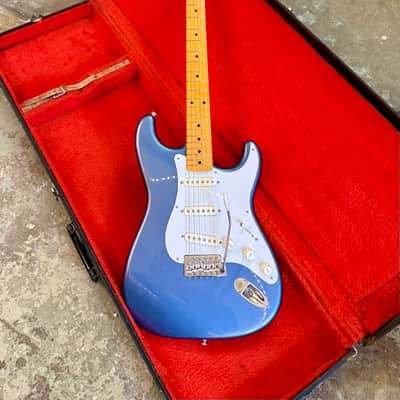 MIJ Fender Stratocaster ST-57 2014 - OLP old lake placid blue original Japan image 5