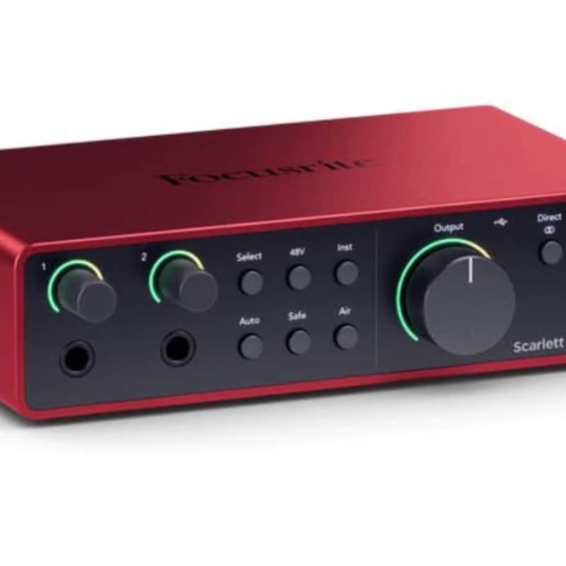 2023 – Present Focusrite Scarlett 2i2 4th Gen USB Audio Interf…