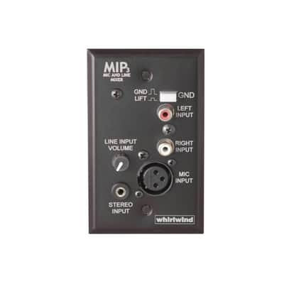 Whirlwind MIP3B Media Input Plate (XLR/Mini/Dual RCA - Black) image 1