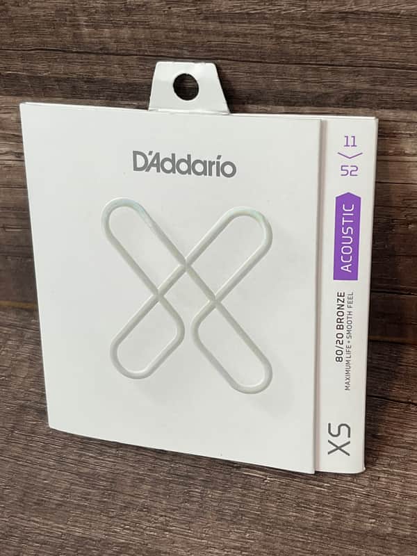 D'Addario XS  ~ 80/20 Bronze ~  Custom Light ~ Coated Acoustic Guitar Strings ~ 11 - 56 ~ NIB image 1