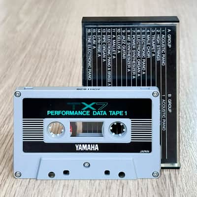 Yamaha TX7 Cassette // Performance Data Tape 1 // Original & Boxed