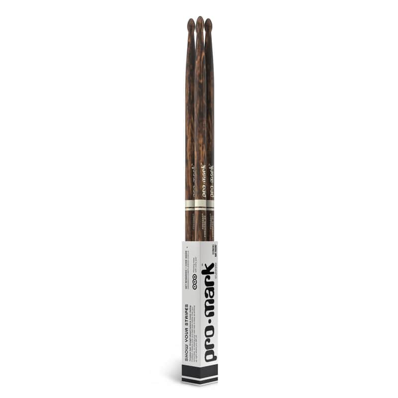 ProMark Classic Forward 5A FireGrain Hickory Wood Tip Drumsticks, 2-Pair Bundle image 1