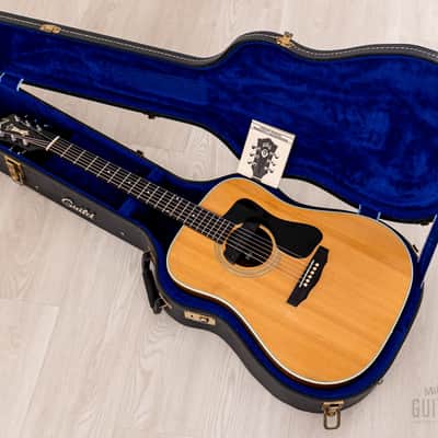 1982 Guild D-50 Bluegrass Special Vintage Dreadnought Acoustic Guitar w/ Sunrise Pickup, Case & Tag, Westerly image 20
