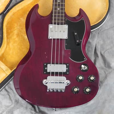 1970s Penco EB3 Gibson Style Bass - Cherry - MIJ Matsumoku EB-3- Original Case image 1