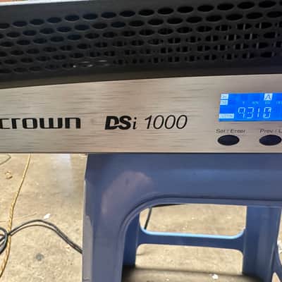 Crown DSi 1000 Digital Screen Series 2-Channel Power Amplifier 2010s - Black and Silver image 7