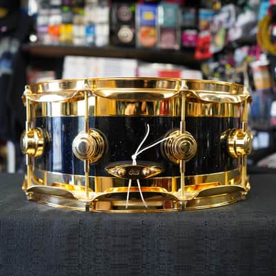 DW USA Collector's Series R30 "Starman" Neil Peart Signature Edge 6x14" Icon Snare Drum image 10