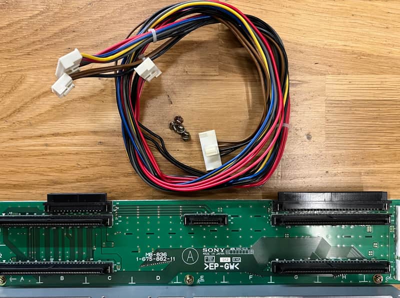 SONY DMX-R100 PARTS - MB-836 Board for Expansion cards (OEM, tested) image 1