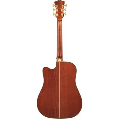 D'Angelico Excel Bowery Dreadnought Acoustic-Electric Guitar Vintage Natural image 10