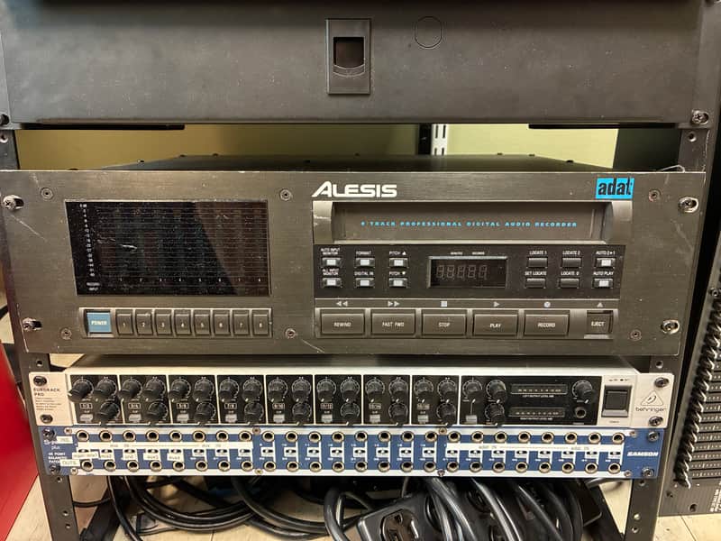 Alesis ADAT 16-Bit 8-Track Digital Audio Recorder 1991 - 1995 - Black image 1