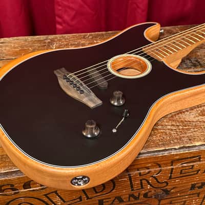 2022 Fender Mod Shop Acoustasonic Stratocaster Black w/ OHSC image 11