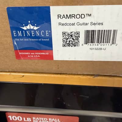 Eminence RR10-8 Redcoat Series Ramrod 10" 75-Watt Replacement Speaker - 8 Ohm 2010s - Red image 3