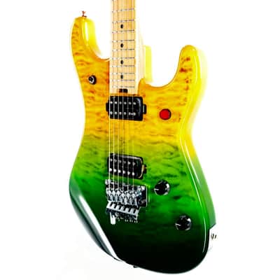 EVH 5150 Series DX Deluxe QM Baked Maple Neck Guitar w/ Gig Bag - Limeade Zest image 3