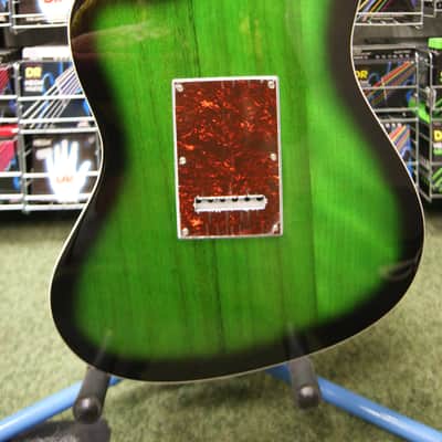 Revelation RJT-60 M TL semi acoustic guitar in greenburst image 3