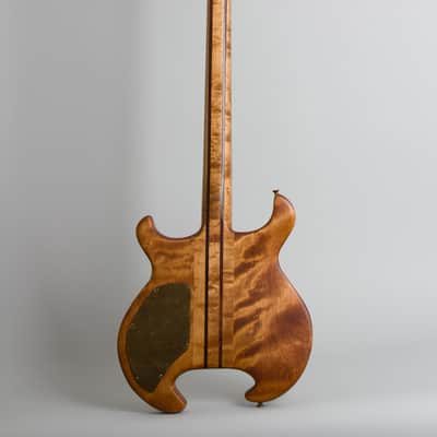 Tobias  Hand Made Prototype Solid Body Electric Bass Guitar (1977), black gig bag case. image 2