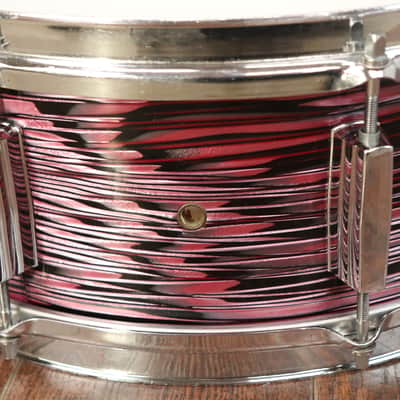 Tempro Pro 5.5x14" Snare Drum Red Strata MIJ Vintage 1970's image 6