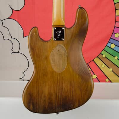 Vintage 1973 Fender Jazz Bass Guitar, Replacement Neck, Gig Bag image 9