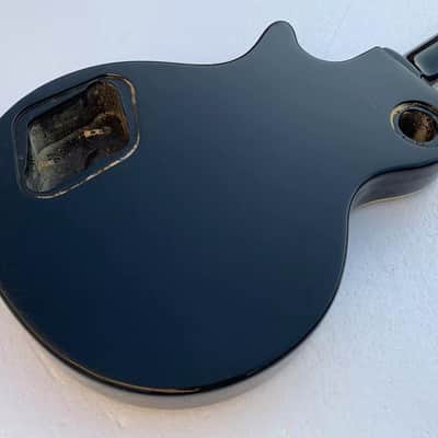 Black Les Paul LP Style Guitar Body with Maple Neck and Rosewood Fingerboard image 6
