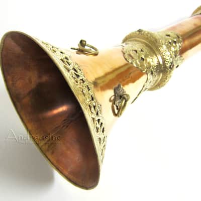 8ft Copper Rag-Dung Ceremonial Tibetan Horn image 2