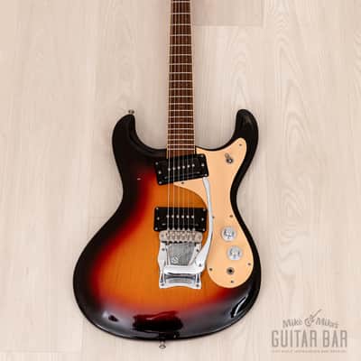 1978 Mosrite Ventures Model Vintage Guitar Sunburst w/ Moseley Vibrato, Case image 2