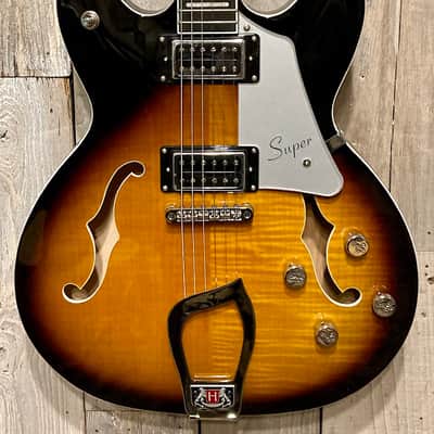 New Hagstrom SUVIK-TSB Super Viking Tobacco Sunburst, Gorgeous Guitar, Support Small Biz, Buy Here! image 4