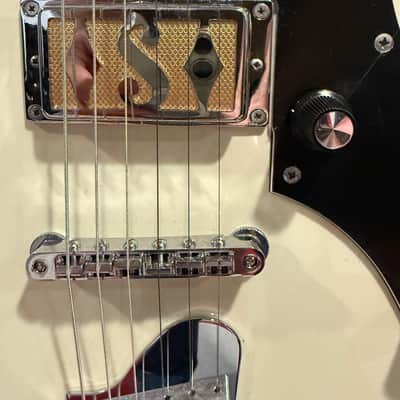 Supro 2010AW Jamesport Single Pickup Island Series Electric Guitar 2010s - Antique White image 3