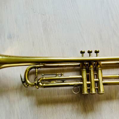 Besson Meha Perfectionée Bb Trumpet – Original Lacquer –  470 XL Bore 1948 - original gold lacquer image 2