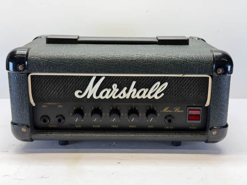SERVICED Vintage Marshall 3505 Micro Bass head Made in England 1987 (Lead 12) image 1