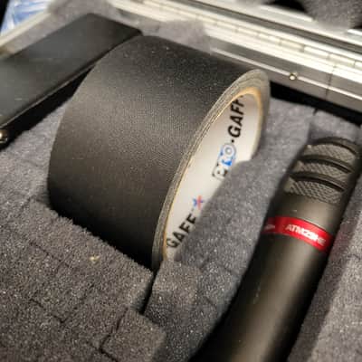 SKB BRIEFCASE,  WHIRLWIND SPLITTER/DIRECT BOX,  WHIRLWIND -2- IMP2 DI's, PROCO -1- DB1 DI,  AUDIO TECHNICA ATM29HE, AUDIO TECHNICA -3-AP701, GAFF TAPE, CIRCUIT TESTER Late 1990's image 6