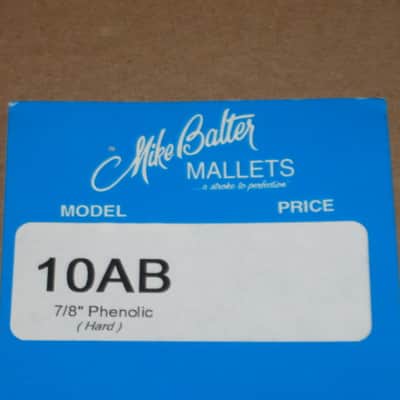 one pair new old stock A+ Mike Balter MB10AB (10AB) Hard Keyboard Mallets, 7/8" phenolic (plastic) round HEADS and natural birch HANDLES - mid to late 1990s (+ packaging) Unwound Series image 22