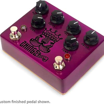 StewMac Two Kings Boost Pedal Kit With White Enclosure, 9 Volt Battery, and DC Powered, Based on the King Of Tone image 3