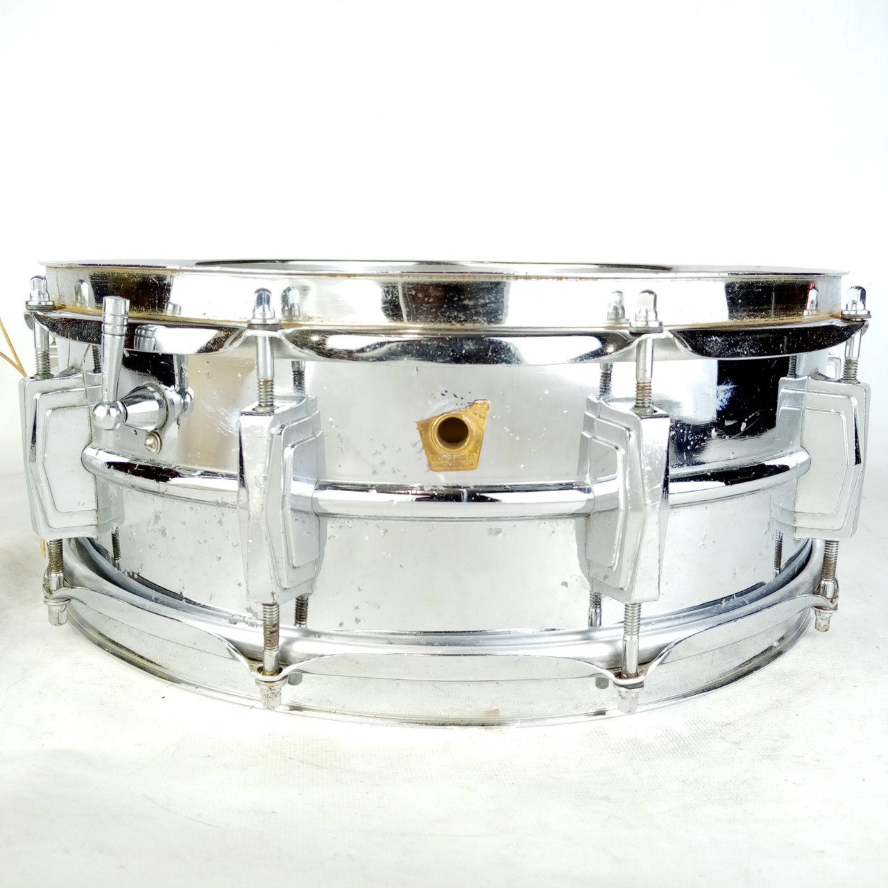 Ludwig Supraphonic Vintage 60s 5x14"Snare Drum Keystone Badge 10Lug Chicago USA — main photograph