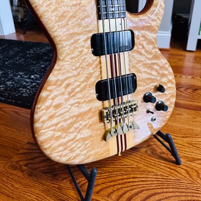 Alembic Spoiler SMB 5-String Bass 1989 - 5A Quilted Maple Top image 3