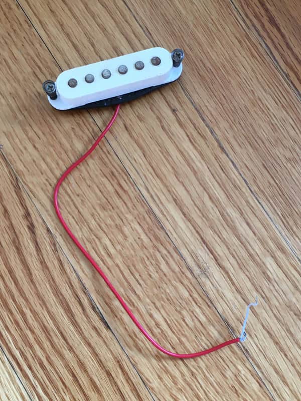 Vintage MIJ? Strat Pickup Aged Relic Yellow Cover Fender Japan? Electric Guitar image 1