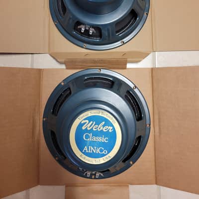 Pair of Weber Silver Ten 10" Guitar Amp Speakers image 1