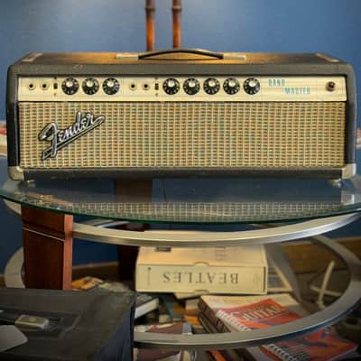 Fender Bandmaster "Drip Edge" 50-Watt 2-Channel Guitar Amp Head 1968 Silverface Recently Serviced and Re-Tubed image 1