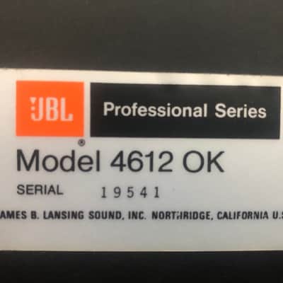 (1) JBL 4612-OK Cabaret Series Speaker - Vintage image 3