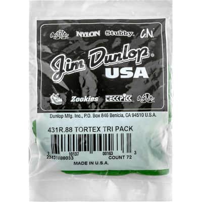 Dunlop 431R88 Tortex Triangle 0,88mm sachet de 72 image 1