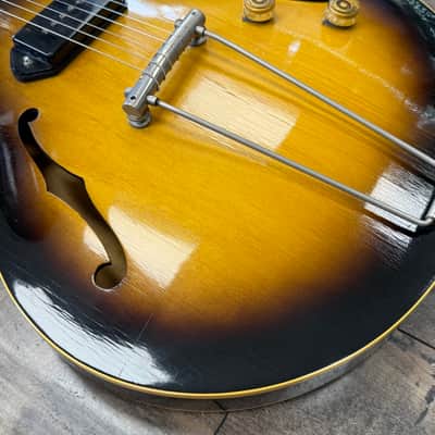 Gibson ES-225T 1955 - 1959 - Sunburst Hollow Body Electric Guitar image 4