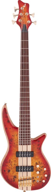 Jackson Pro Series Spectra Bass SBP V Transparent Cherry Burst image 1