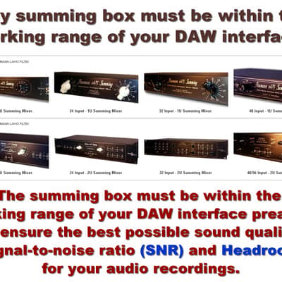 Passive Summing Mixer LittleOne Wide 8x2 DSUB in TRS out -15dB reduction (basic) image 10