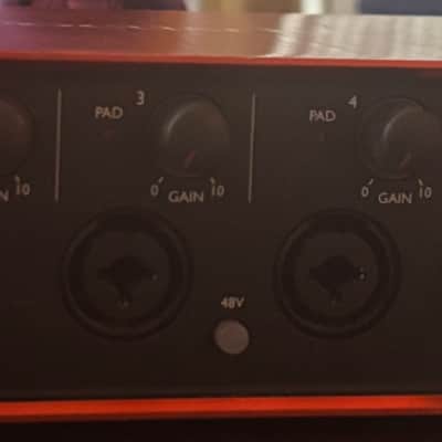 Focusrite Scarlett 18i8 2nd Gen USB Audio Interface 2016 - 2018 - Red / Black image 2