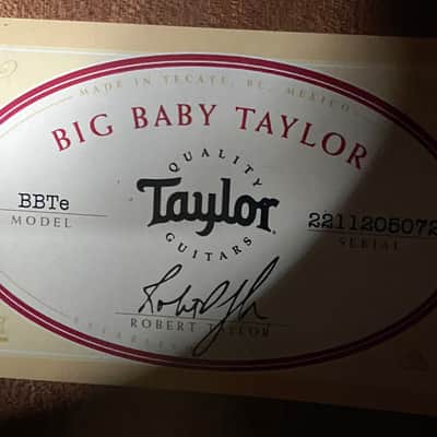 NEW! Taylor Big Baby Taylor BBTe Acoustic-electric Guitar - Natural Sitka Spruce - 3.95lbs - Authorized Dealer - G06244 image 4