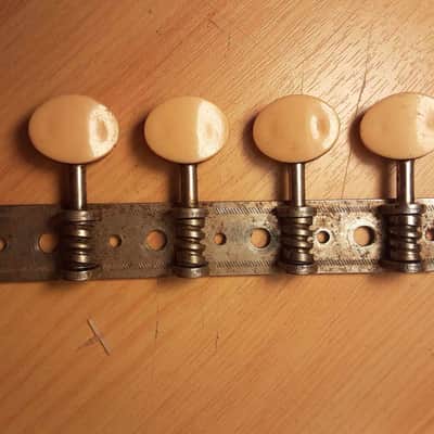 Harmony Silvertone * Unbranded Mandolin A-Style Tuning Machine Strip (Treble Side only) image 1