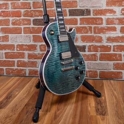 Gibson Custom Shop Les Paul Custom AAAA Flame Maple Top Murphy Lab Heavy Aged Nordic Blue 2025 w/OHSC image 3