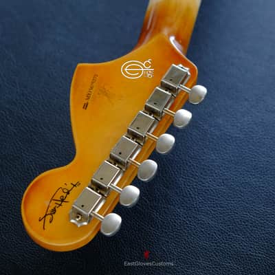 Fender Stratocaster Artist Series Jimi Hendrix Olympic White with Custom Hardcase Heavy Aged Relic image 20