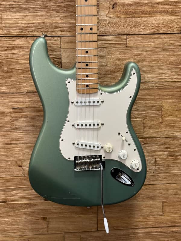 Fender Standard Stratocaster Guitar-2004- MIM- Sage Green Metallic - 8lbs 1oz image 1