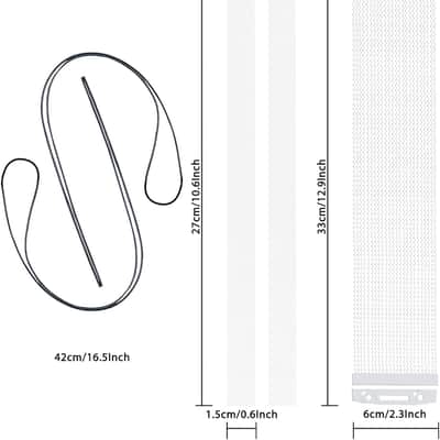 Snare Drum Wires Snare Wire Drum Wire-24 Strand 14 Inch, Snare Drum Accessories with Snare Wire Straps (silver 24 strand) image 2