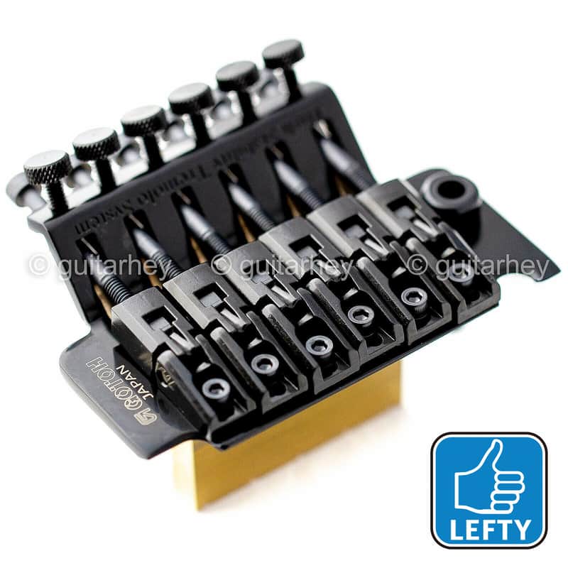 NEW Gotoh Ge1996T Floyd Rose Tremolo LEFTY Bridge for Guitar LEFT HANDED - BLACK - 33mm Block image 1